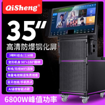 Chic 32 Inch Square Dance Sound Band Display Large Screen Touch Outdoor K Song High Power Live Band Sound Card Speaker