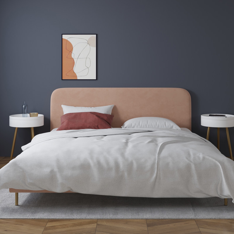 Cloth Art Bed Modern Minimalist Tech Bunk Bed Light Extravaganza Red Bed Ins Master Bedroom With Small Family Type 1 2m Double Bed