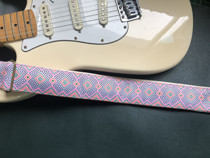 Original back grain pattern simple geometric thick universal GUITAR belt electric GUITAR belt leather leather head GUITAR STRAP