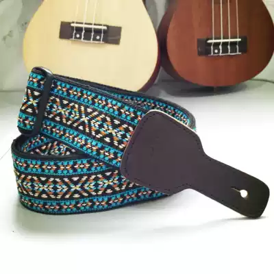 ORIGINAL FOLK GUITAR STRAP 5CM WIDENED LEATHER LEATHER HEAD UNIVERSAL GUITAR STRAP GUITAR STRAP GUITAR STRAP