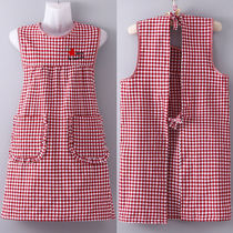 New waistcoat Apron Kitchen home waterproof and oil-proof cooking pure cotton breathable waistcoat grown-up work clothes for women