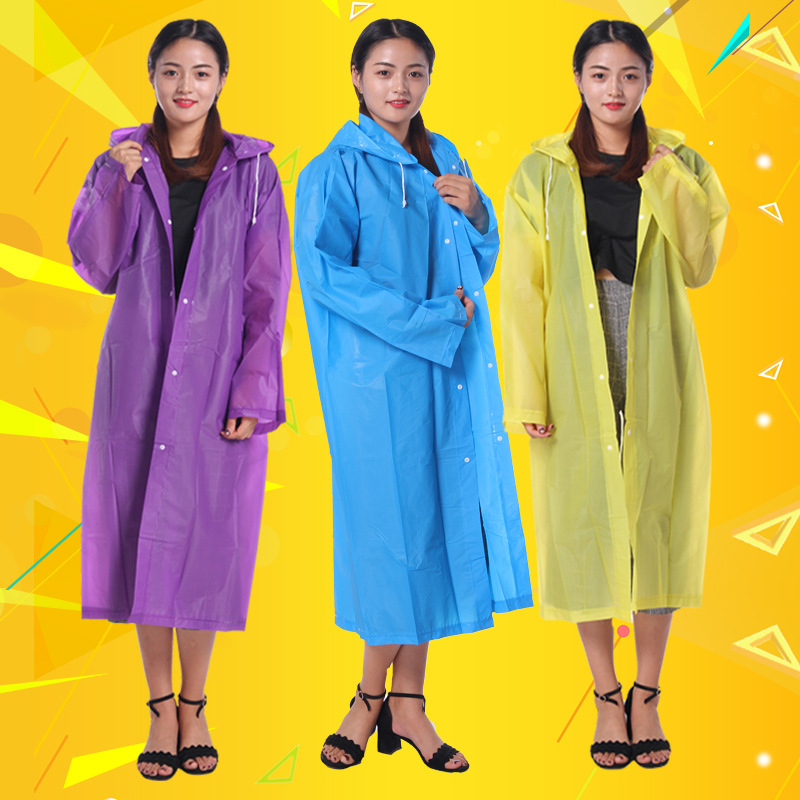 Windcoat kiểu poncho du lịch thời trang chống thấm ngoài trời quần áo tùng phi dùng một lần eva áo mưa mưa mặc ngày đi bộ