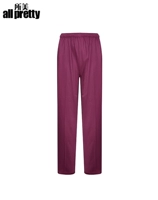 Сиреневые хлопковые штаны