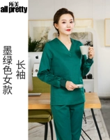 Зеленый лонгслив, хлопковый комплект