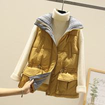 Down cotton vest women short 2020 autumn and winter New waist cotton vest students loose Harajuku by Korean vest