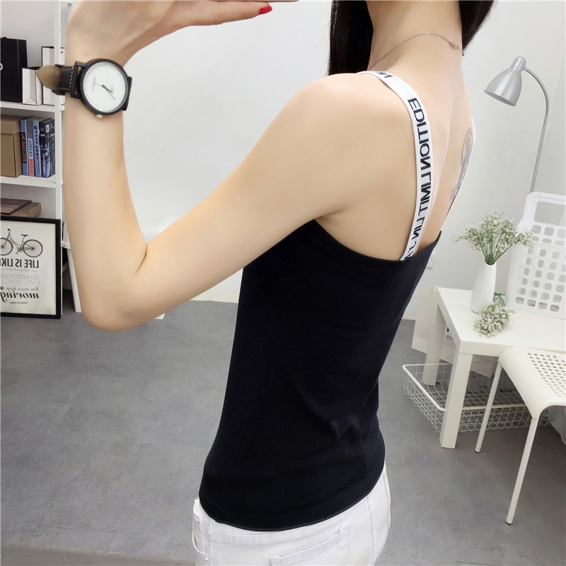 Mùa hè trứng yếm trong mùa hè nữ mặc một cách cẩn thận máy không tay Hồng Kông hương vị retro chic nhỏ tươi áo 2018 new quần áo