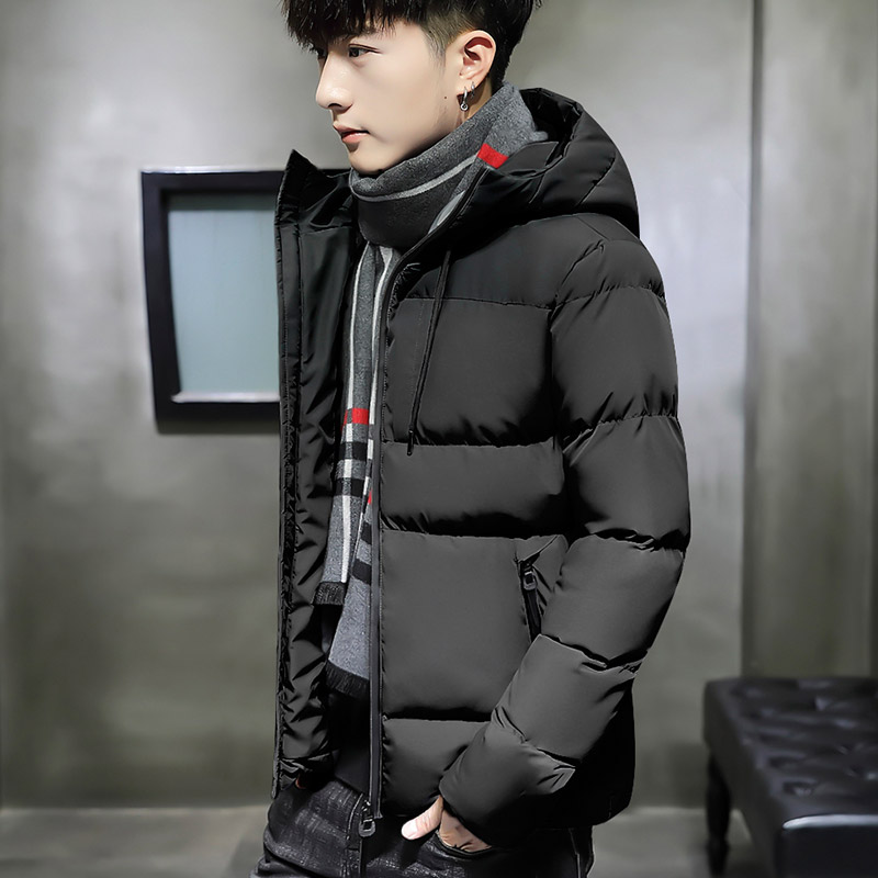 男士外套冬季棉衣2019新款韩版衣服短款连帽男装羽绒棉服棉袄冬装