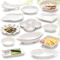 Melamine bar ktv snack plate Creative personality tableware Plastic small plate Snack plate Fries cold dish plate Commercial