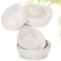Kaibo Ya melamine imitation porcelain bowl restaurant plastic white soup bowl porridge bowl Korean tableware rice bowl Ramen Bowl commercial