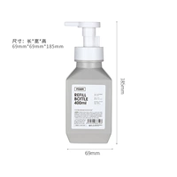 400 мл-нордичная серая пена бутылка