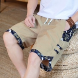 Шелковые летние тонкие шорты, спортивные быстросохнущие штаны, оверсайз, китайский стиль