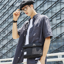 Tide brand leisure sports shoulder bag backpack male and female students street trend Korean version of simple shoulder Cross bag small pocket