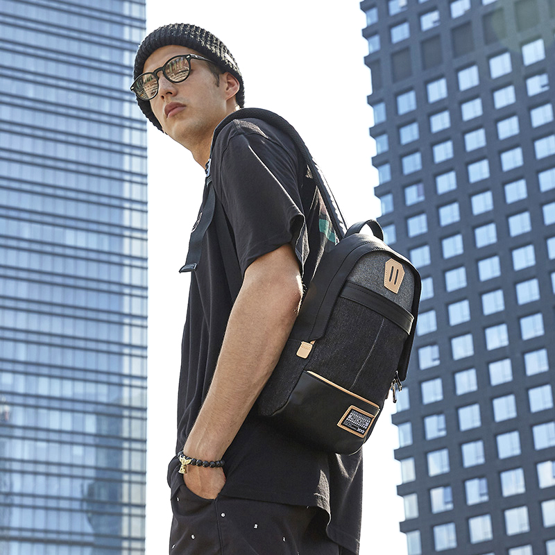 Tide Chest Bag Men Skew Satchel Bag single shoulder bag Leisure Korean version Trend canvas Oxford Busted chest front small hanging bag