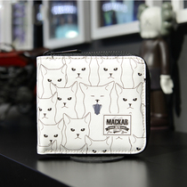 ins couple wallet men and women short zipper Korean version of young students hipster mini cute small coin wallet tide