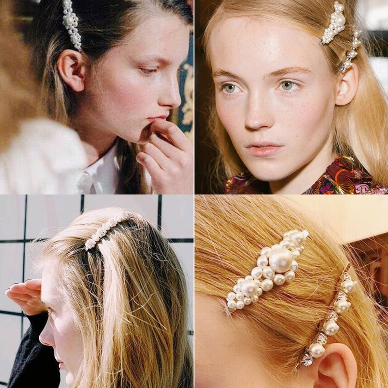 Korean Ins Pearl Hair Clip Adult Card Bb Clip Side Clip A Word