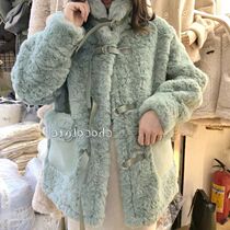 Lamb coat women 2020 winter New Korean version of loose thick short short imitation rabbit velvet fur one