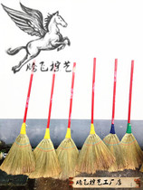 Wooden pole strip sweeping Miscanthus sweeping wooden floor Soft Hair Broom not easy sticky hair dust broom