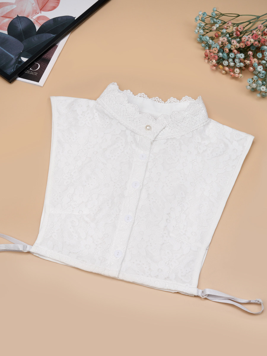 Lace Fake Collar for Women's Sweater, Inner Layer, Decorative Fake Collar, Versatile Fake Collar, Ruffled Stand-Up Collar