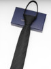 Men's Black Tie, Zipper Style, Korean Style Formal Business Narrow Tie, Lazy No-Knot Zipper Tie, Trendy