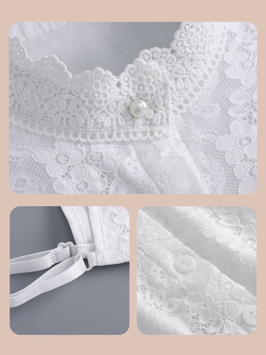 Lace Fake Collar for Women's Sweater, Inner Layer, Decorative Fake Collar, Versatile Fake Collar, Ruffled Stand-Up Collar