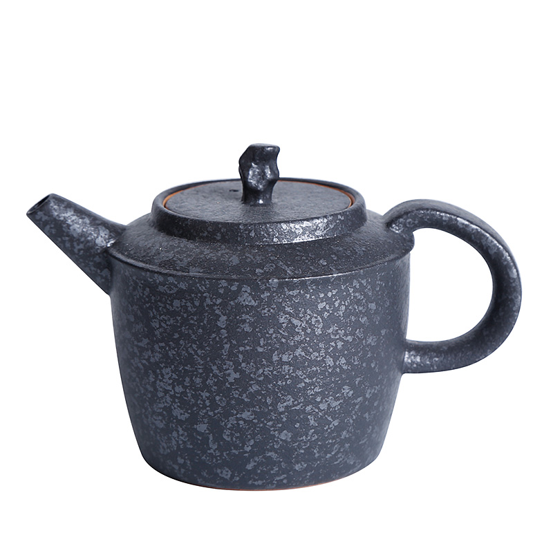 Tea seed Japanese coarse pottery teapot small single vintage kung fu Tea Tea exchanger with the ceramics imitation stone home
