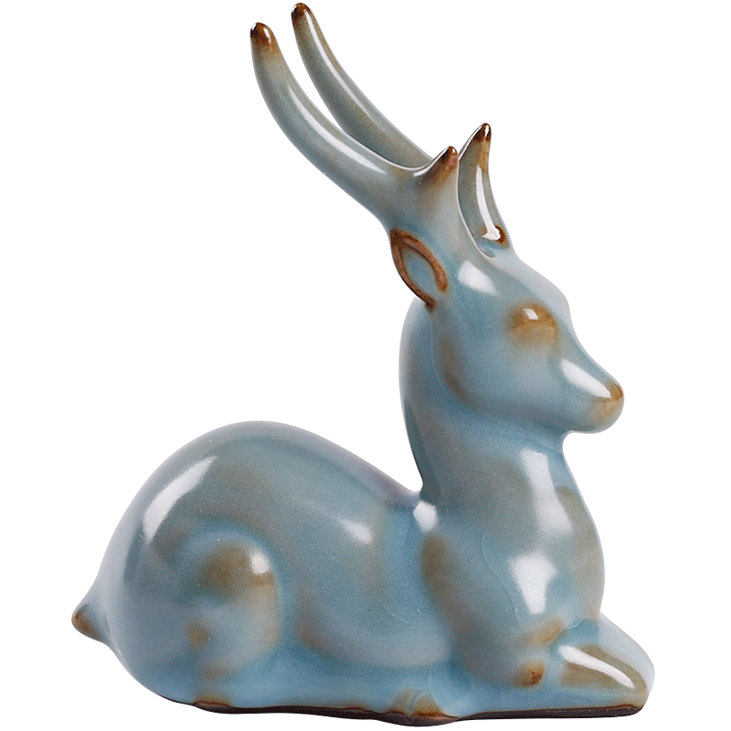 Spoil your up tea tea boutique creative open piece of tea table can raise ceramic tea place a deer with ornament
