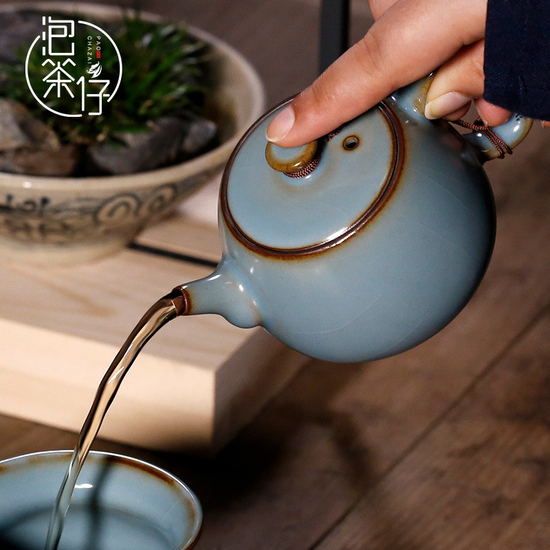 Pure manual open the slice your up ceramic teapot tea set single pot kunfu tea tea individual household to restore ancient ways small filter