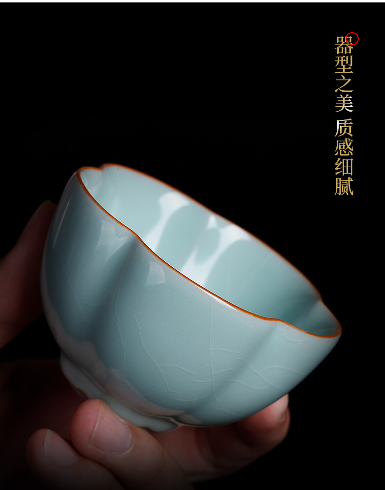 Days cyan ru up market metrix tea cups sliced open can keep checking ceramic sample tea cup men 's lady noggin single CPU