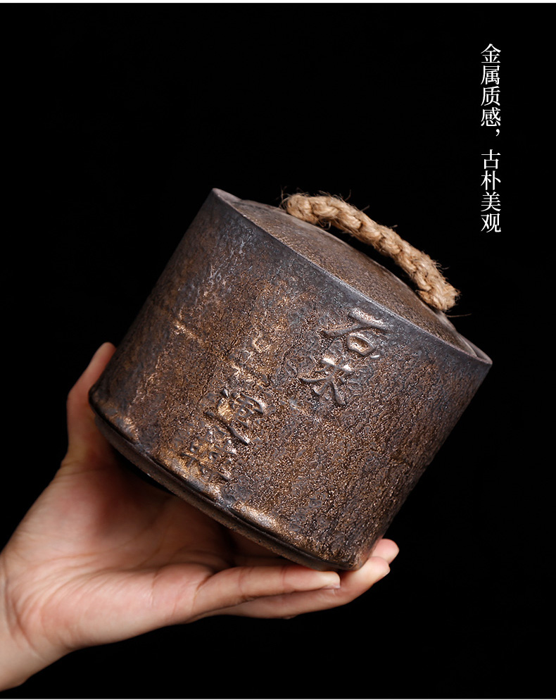 Small POTS with cover seal earthenware home half jins to tea stoneware jar airtight jar of Chinese style restoring ancient ways POTS