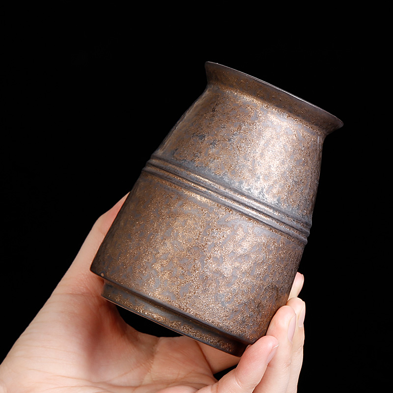 Kung fu tea accessories coarse pottery six gentleman ChaZhen solid wood ChaGa receive tube teaspoons brush pot of tea set