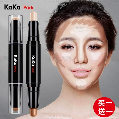 KAKAPARK Двусторонний стик для контуринга, хайлайтер, осветляющие тени для контуринга, тональный крем, коррекция силуэта