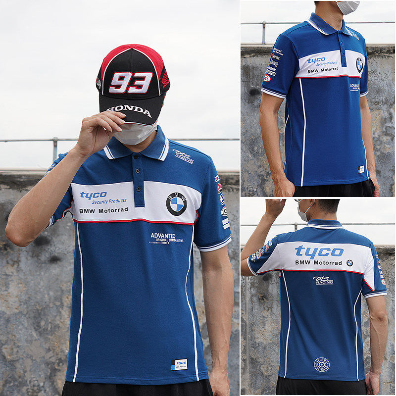 New off - road motorcycle racing suit short - sleeve T - shirt cycling suit to downgrade PL-001 Bauu blue T - shirt