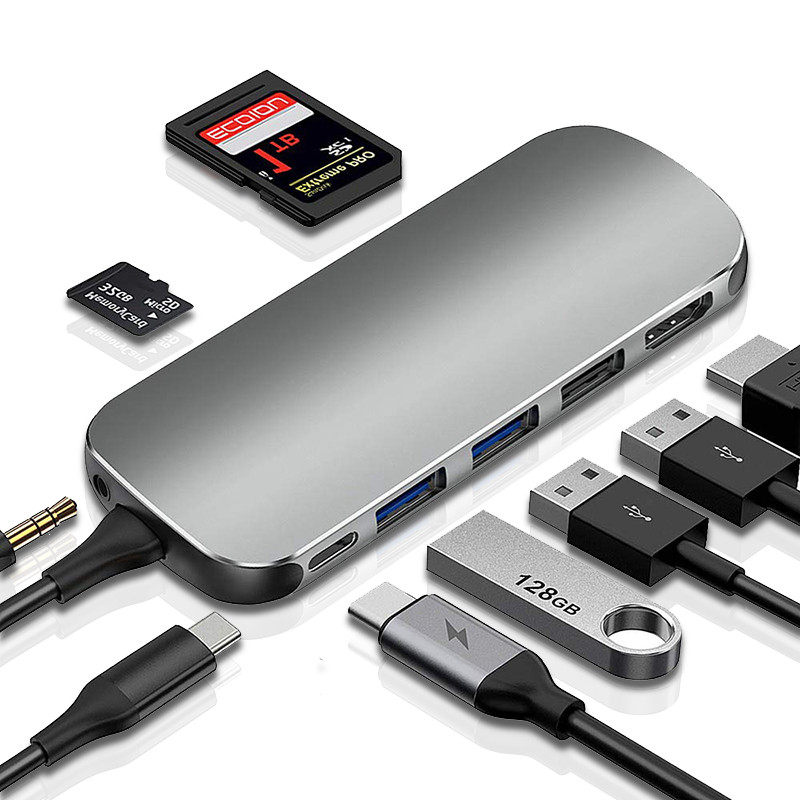 Yelian USB-C docking station Microsoft Surface Book2 adapter expansion VGA HDMI converter