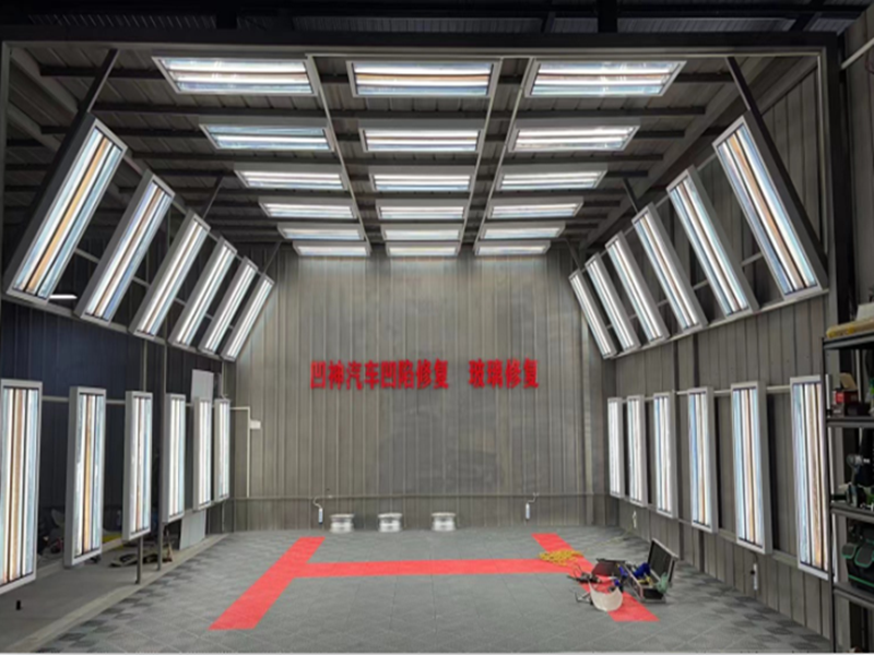 Automotive seamless repair light box optical prism light