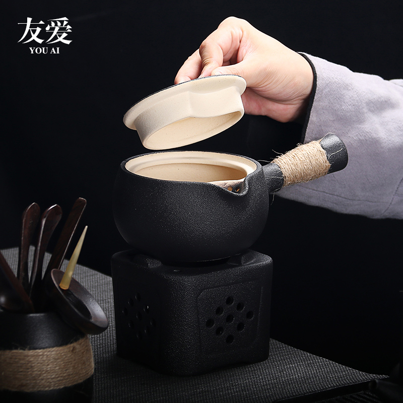 Love pu - erh tea boiling tea ware ceramic pot to boil tea stove'm white tea, black tea pot clay POTS side put the pot of warm the teapot