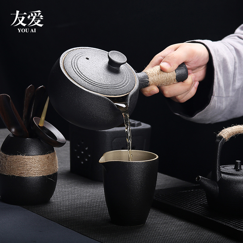 Love pu - erh tea boiling tea ware ceramic pot to boil tea stove'm white tea, black tea pot clay POTS side put the pot of warm the teapot