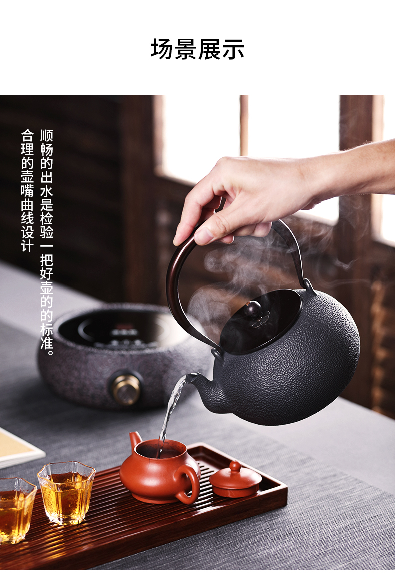 Love iron pot of household electricity TaoLu cast iron pot of boiling tea teapot suit Japanese tea stove boiling pot of tea