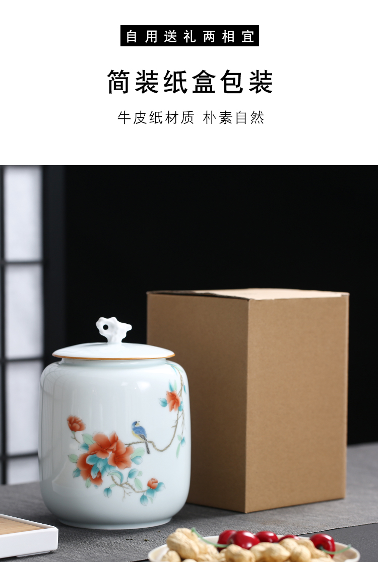 Love accompany large POTS restoring ancient ways the best seal save sealing pu 'er tea tao hand - made porcelain child home
