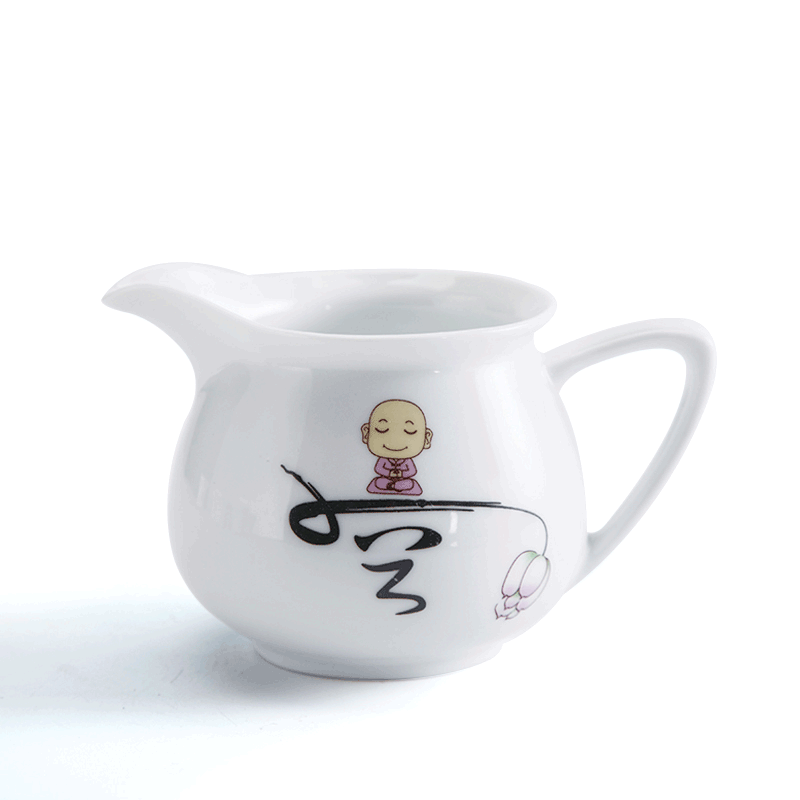 Love white porcelain and ceramic fair keller cup) suit tea ware points a single fair cup kung fu tea cups