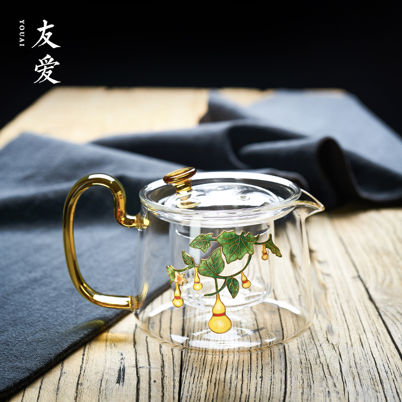 Love closionne craft office teapot color boil kettle electric TaoLu glass teapot household health pot