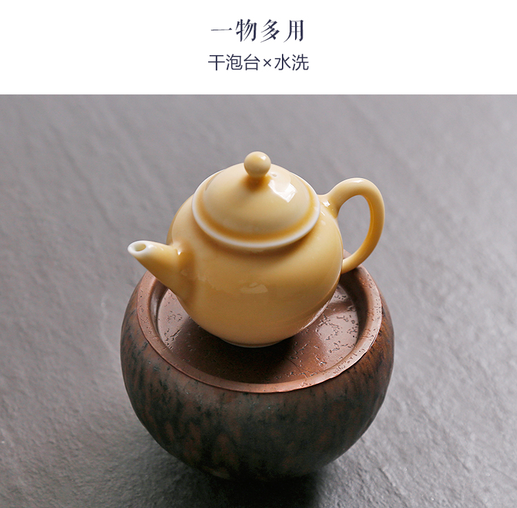 Love red copper pot of construction water tea wash to dry terms plate writing brush washer tea accessories pure copper cup small water jar water dish washing