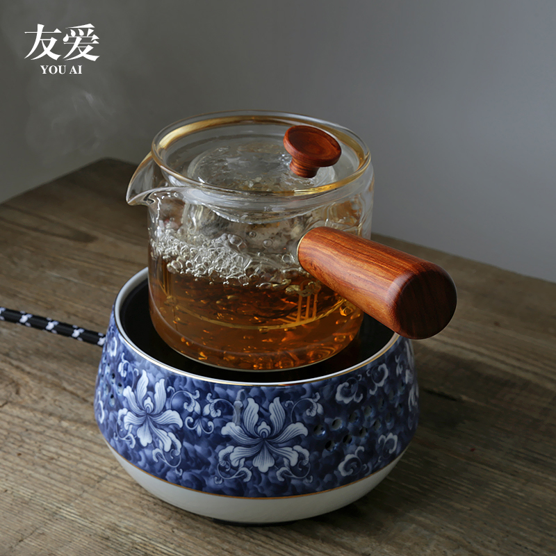 Love side boil pot of tea, heat - resistant glass ceramic electric teapot TaoLu cooked pu 'er tea tea home outfit