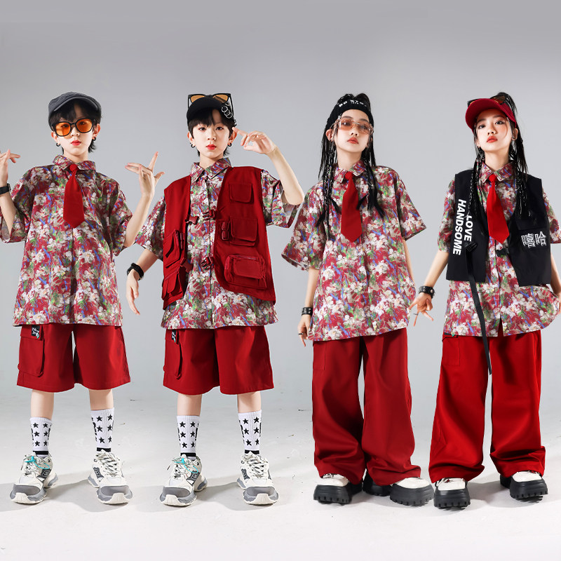 🎉孩子街舞演出必备🔥男孩港风复古嘻哈服装-儿童演出服-淘宝好物网