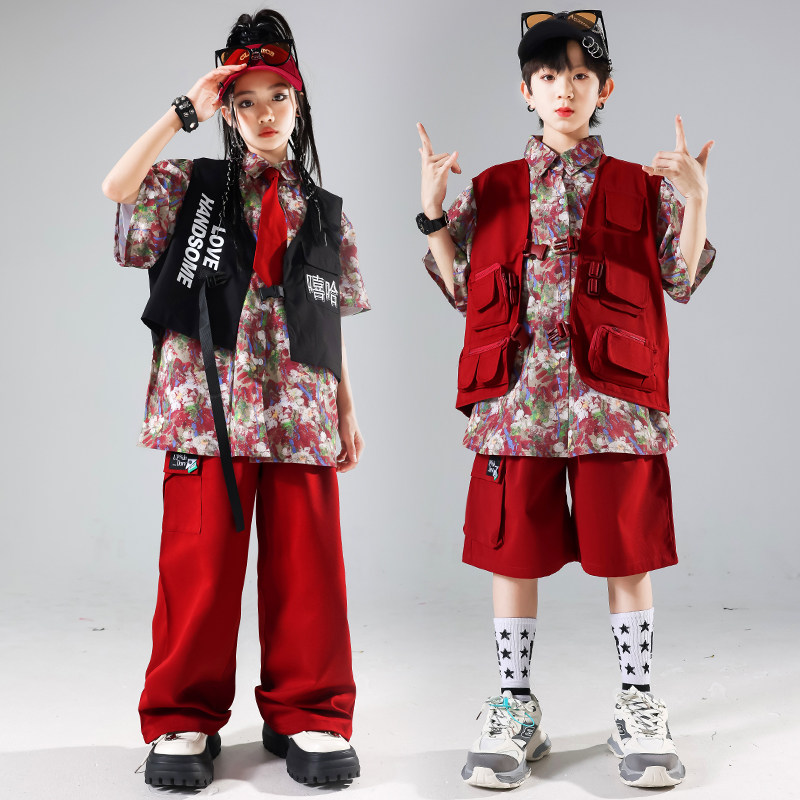 🎉孩子街舞演出必备🔥男孩港风复古嘻哈服装-儿童演出服-淘宝好物网