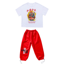 Childrens Chinese style costumes for the autumn primary school sports meeting opening ceremony costumes cheerleader national fashion class uniform suit