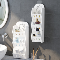 Bathroom shelf Wall-mounted bathroom storage rack Toilet toilet toilet washstand free hole shelf Good