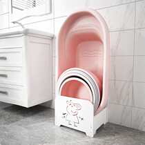 Bathroom shelf Bathroom washbasin rack Toilet toilet washbasin storage rack Floor basin rack Artifact shower room