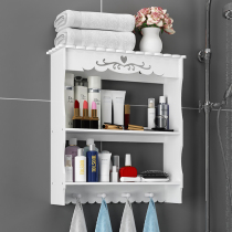 Bathroom Bathroom shelf Wall-mounted non-perforated suction wall toilet Toilet sink Cosmetics storage rack