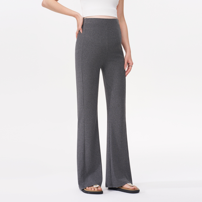 Momstudios Maternity Pants for Summer Wear 2026 New Flared Pants That Don'T Tighten the Belly, Slightly Flared Pants Maternity Wear