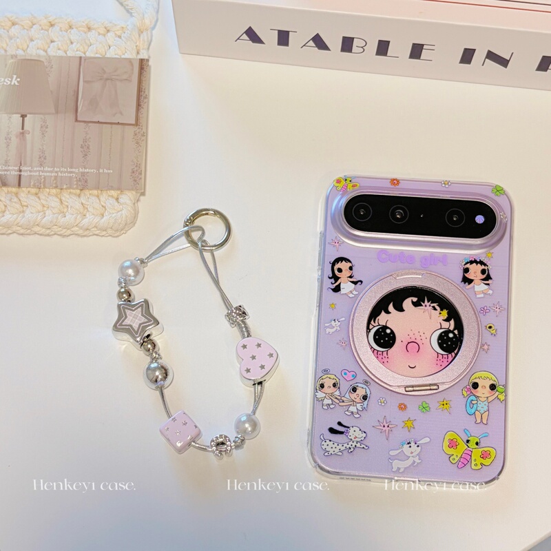 Korean-Style Illustration with Translucent Purple Jade Suitable for Huawei Puraxview Phone Case, Puraxview Wide Straight Full-Cover Protective Case with 360-Degree Rotating Pivot Stand, Protective Case for Women, Popular New Model Korean-Style Illustration with Translucent Purple Jade Suitable for Huawei Puraxview Phone Case, Puraxview Wide Straight Full-Cover Protective Case with 360-Degree Rotating Pivot Stand, Protective Case for Women, Popular New Model